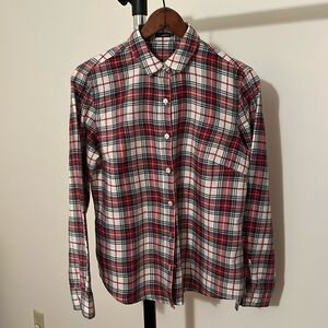 J.McLaughlin flannel shirt in red white and blue